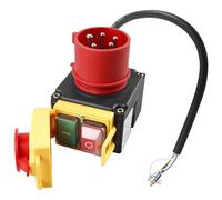 Interrupteur de machine 3 phases 400 V avec prise CEE - Interrupteur électromagnétique étanche - Interrupteur de tension zéro - Disjoncteur de protection du moteur pour fendeuse de bois