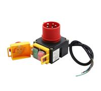 Interrupteur de Machine 400V Binghe 3 phases 400 V Interrupteur électromagnétique, Interrupteur de Tension Zéro, Interrupteur électromagnétique étanche avec prise CEE, Câble, Inverseur de phase