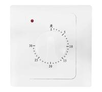 Interrupteur de minuterie numerique electrique, 220 V, 10 A, 30 minutes, compte a rebours, prise de commande, bouton mecanique, BS