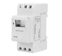 Interrupteur de minuterie numérique THC15A, interrupteur de contrôle de temps électronique programmable, interrupteur de temporisation sur rail DIN, AC220-240 V