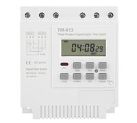 Interrupteur de minuterie TM-163, Relais de Temps Programmable 380V 16A Interrupteur de Relais de Temps LCD électronique numérique à Trois Phases pour Pompe à Eau de Micro-Ordinateur