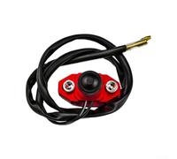 Interrupteur de moto 22 mm Contrôleur de guidon Bouton poussoir pour alliage d'aluminium Résistant aux éclaboussures pour phare pour klaxon pour ATV pour quad (Kg-033 Rouge)