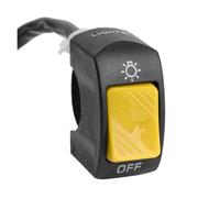 Interrupteur de moto Bouton de commande marche/arrêt Support de guidon Commande de lampe de signalisation de phare Interrupteurs modifiés Accessoires(Yellow)