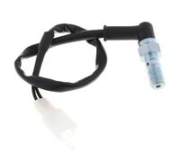 Interrupteur de moto Commutateur de Guidon de Moto Interrupteur pression frein hydraulique universel pour, 1 pièce, boulon creux, accessoires pour feux arrière(M10X1.25)