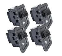 Interrupteur de moto Guidon Bouton commutateur Feux d'avertissement pour moto, interrupteurs à double flash, accessoires de modification pour véhicules électriques(4pcs)