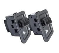Interrupteur de moto Guidon Bouton commutateur Feux d'avertissement pour moto, interrupteurs à double flash, accessoires de modification pour véhicules électriques(2pcs)