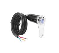 Interrupteur de moto Guidon Bouton commutateur Interrupteur De Moto 12 V, Double/simple Bouton, En Acier Inoxydable, Feux De Détresse, Phares, Adapté Aux VTT Et Motos Tout-terrain(1pc B Button)