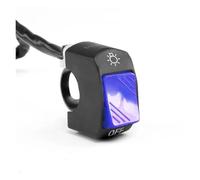 Interrupteur De Moto Interrupteur De Moto Bouton Commande Marche/arrêt Montage Sur Guidon Phare Lampe Signalisation Interrupteurs Modifiés Accessoires(Blue)