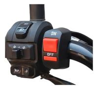 Interrupteur De Moto Interrupteur D'extinction Guidon Moto Bouton Marche/arrêt Universel 12 V-80 V CC Pour VTT Vélo Noir 10 A Accessoires(2 Line)