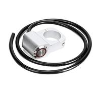 Interrupteur de Phare de Guidon argenté pour les VTT de Moto, Conception de Bouton D'auto-retour pour la Corne et la Puissance du Moteur, adapté au Guidon de 25 Mm de Diamètre