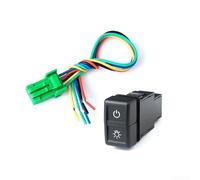 Interrupteur de phare LED à double vec fil pour micro Isuzu 700P NLR, contrôle des feux de brouillard, partie intérieure en métal plastique, contrôle de la lumière LED à double touche
