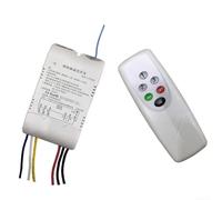 Interrupteur de plafonnier LED sans fil 2/3/4 voies Télécommande (3 voies)
