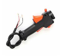 Interrupteur de poignée de débroussailleuse, 26 mm de diamètre, en plastique noir, avec câble de déclenchement d'accélérateur, accessoires pour le contrôle de la machine