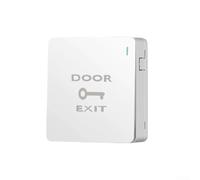 Interrupteur de porte à bouton-poussoir pour panneau de contrôle d'accès, réinitialisation automatique, résistant aux intempéries, blanc, 8,6 x 8,6 x 2,5 cm, tactile pour la maison, le bureau, une