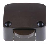 Interrupteur de porte d'armoire à réinitialisation automatique pour lumière d'armoire, capteur de charnière compact en noir (couleur café)
