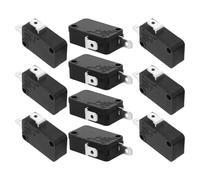 Interrupteur de Porte Micro-ondes 3 Bornes 16a 250v, 10 Pièces | Plastique et Métal, Câblage à Trois Terminaux, pour Réparation Atelier, Appareils à Riz et Mécanismes