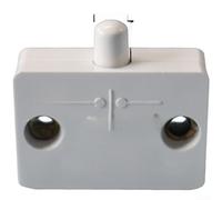 Interrupteur de porte pour armoire et éclairage d'armoire avec mécanisme anti-basculement et synchronisation des appareils Smart Home (Blanc)