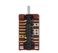 Interrupteur de position 250 V 16 A for four XZ307B-10 sections-7 vitesses, avec bouton marche/arrêt rotatif for chauffage électrique.