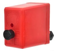 Interrupteur de pression à quatre voies vertical à trou unique pour compresseur d'air - Régulateur de 0,6 à 0,8 MPa avec couvercle rouge - Pièce de rechange pour atelier de garage (trou unique)