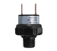 Interrupteur de pression pour compresseur d'air 1/8" NPT, 12 V DC Régulateur de pression automatique en alliage d'aluminium pour suspension d'air et systèmes Air Ride (90-120PSI NPT1/8)