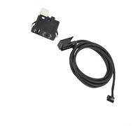 Interrupteur de prise USB AUX avec interface 4 broches pour BMW E39 E53 X5 Z4 E85 E86 X3 E83 Convient pour tableau de bord ou boîte à gants