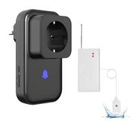 Interrupteur de Protection à Arrêt Automatique avec Capteur d'eau sans Fil, Alarme d'eau Portée 100 Mètres, Alarme 100 DB (5 Niveaux) - pour Cuisine, Buanderie, Local des Pompes, Ferme et Usine