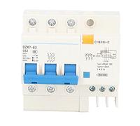 Interrupteur de Protection contre les surcharges de disjoncteur de défaut de terre Miniature 3P plus N 400V 63A for la maison Interrupteur automatique
