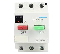 Interrupteur de protection moteur DZ108-20/211 DZ108-20/111 Disjoncteur triphasé 380 V 3P Démarreur de protection(DZ108-20/211,14-20A)