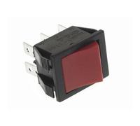 Interrupteur de puissance a bascule 10a-250v dpdt on-off - capuchon rouge