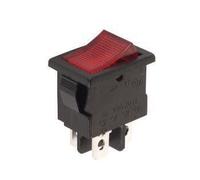 Interrupteur De Puissance A Bascule 3a-250v Dpst On-off - Avec Temoin Neon Rouge