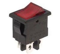 INTERRUPTEUR DE PUISSANCE A BASCULE 3A-250V DPST ON-OFF - AVEC TEMOIN NEON ROUGE