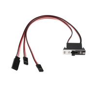 Interrupteur de Récepteur Renforcé Haute Résistance Compatible avecJR Graupner Futaba Compatible avecCarson