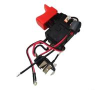 Interrupteur de rechange numéro de pièce 2609125293 compatible avec les perceuses électriques Bosch GSR 10,8 V-13 et GSR 120, construction en métal et en plastique pour réparation et entretien des