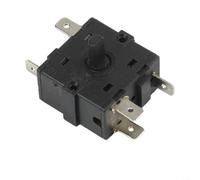 Interrupteur de réglage de chauffage à 3 broches et 5 broches CA 250 V 16 A, contrôle de la vitesse du radiateur rempli d'huile avec alimentation intégrée, compatible avec la plupart des chauffages