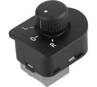 Interrupteur de rétroviseur de porte latérale, bouton de interrupteur noir, pour Jetta