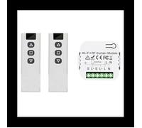 Interrupteur de Rideau Aveugle Tuya Smart Life WiFi 433Mhz avec TéLéCommande RF pour Commande de Volet Roulant éLectrique, 2RC