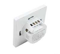 Interrupteur de rideau intelligent WiFi RF433 pour télécommande, panneau tactile avec application facile et activation vocale pour domotique (noir)