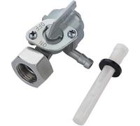 Interrupteur de robinet d'arrêt de carburant pour réservoir de carburant de générateur 2-3 KW/5-8 KW, rotation à 90 °, entrée M10 x 1,25, sortie cannelée de tuyau 6,35 mm, argent (filetage extérieur