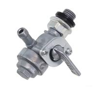 Interrupteur de robinet d'arrêt de carburant pour réservoir de carburant générateur 2-3 KW/5-8 KW, rotation marche/arrêt à 90 degrés, entrée d'air M10 x 1,25, sortie cannelée de tuyau 6,35 mm, argent