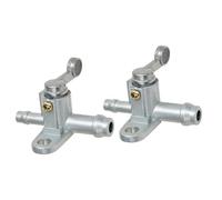 Interrupteur de Robinet Essence Moto Lot de 2 robinets réservoir carburant en ligne 8 mm, filtre, interrupteur, pour PW50, PW80, PIT PRO, quad, dirt bike, ATV, buggy Réservoir Robinet de Gaz