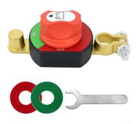 Interrupteur de séparation 12-48 V, courant continu 275 A, pour pôle latéral et pôle 3/8", boîtier ABS avec verrouillage t supports de bornes, pour voiture, camping-car, bateau (A)