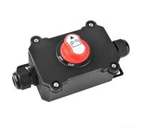 Interrupteur de séparation de batterie 12-32 V, étanche IP67, interrupteur principal pour voiture, camion, bateau, interrupteur d'arrêt d'urgence avec câble, disjoncteur 100 A/200 A/300 A (200 A, 0,5