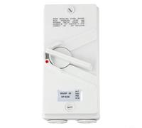 Interrupteur de séparation de moteur blindé 1 broche IP65 étanche pour générateur et moteur, interrupteur isolant de sécurité 440 V CA avec contacts en cuivre argenté, 20 A/35 A/63 A (63 A)