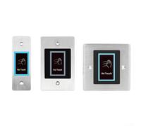 Interrupteur de sortie infrarouge sans contact intégré pour les systèmes de contrôle d'accès, le bouton du capteur de rétroéclairage en alliage de zinc permet un fonctionnement hygiénique sans contact