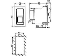 Interrupteur de signal de détresse HELLA 6HH 004 570-491