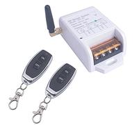 Interrupteur de télécommande 12V 24V 36V 48V,Interrupteur sans fil 12V-48V pour pompe à eau, Porte de garage des systèmes de sécurité, Lumières, Émetteur-récepteur 433MHz (2* Contrôleur 433Mhz)