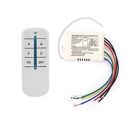 Interrupteur de télécommande - 4 voies marche/arrêt 220V pratique numérique sans fil récepteur de lumière murale émetteur anti-interférence