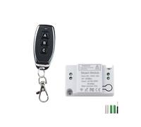 Interrupteur de TéLéCommande D'éClairage RéCepteur AC 220V et éMetteur de TéLéCommande Sans Fil pour ContrôLe D'Ampoule LED Marche/ArrêT, C