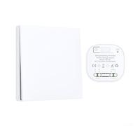 Interrupteur de télécommande sans fil, 1 lot d'interrupteur auto-générant étanche pour un fonctionnement sans piles en intérieur et en extérieur, amateurs de domotique (1-1)