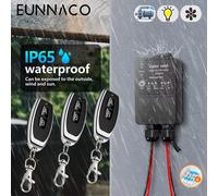 Interrupteur de télécommande sans fil universel étanche RF433Mhz, récepteur sans fil AC110V 220V 30A, émetteur pour pompe, éclairage, télévision 3Remote 2Receiver